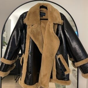 French Connection Belén Faux Shearling Jacket